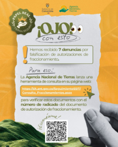 ANT lanza micrositio para verificar legalidad de tierras y prevenir la corrupción