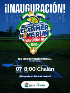 Torneo regional de Sóftbol ‘Primer Home Run’ tendrá lanzamiento en Chalán