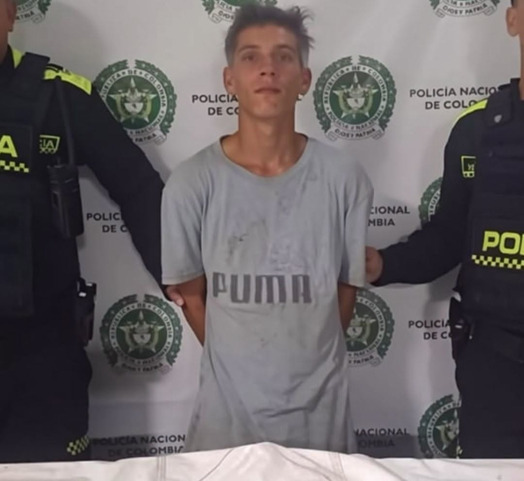 Presunto delincuente capturado 